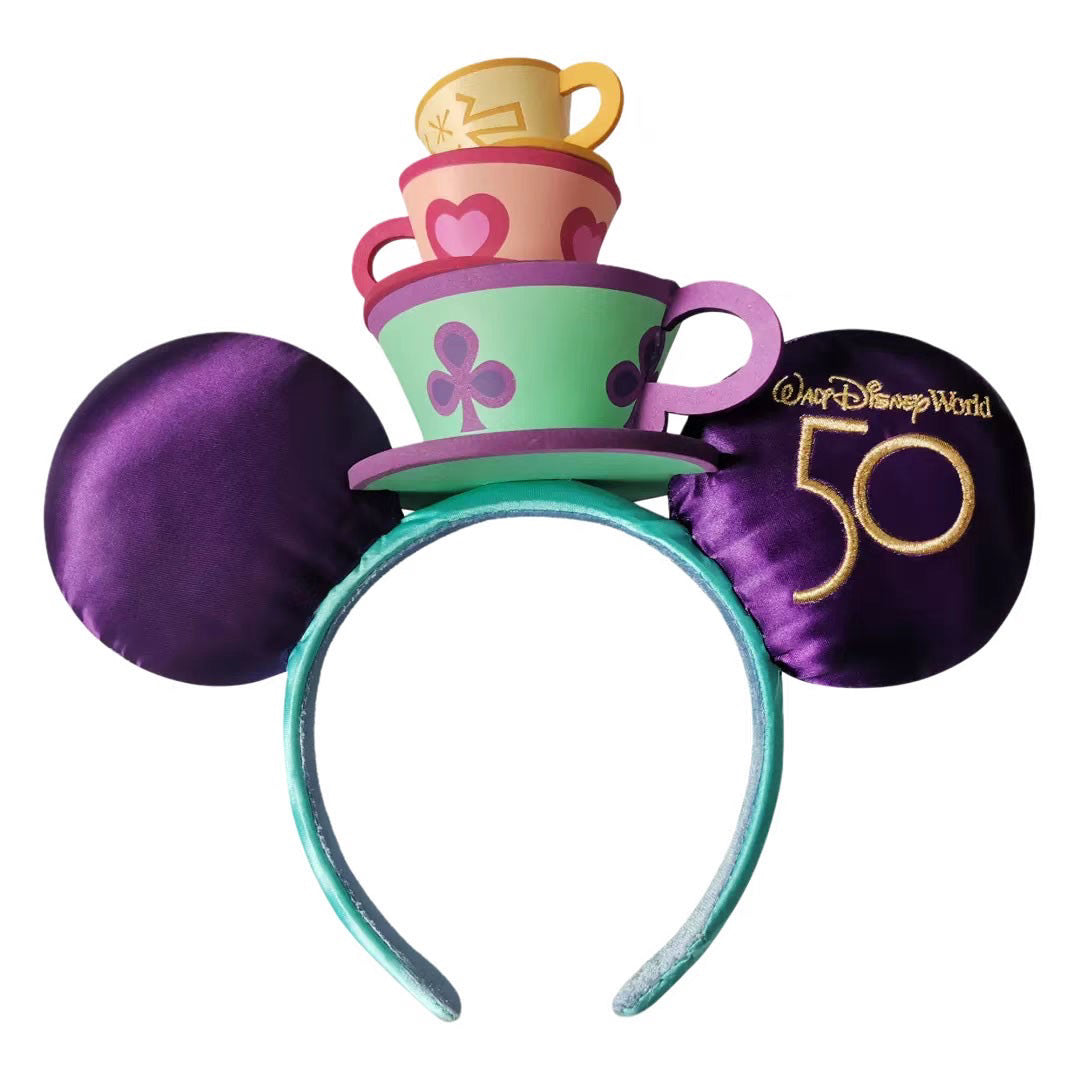 Disney Parks WDW 50th Anniversary Minnie Mouse Ears Headband