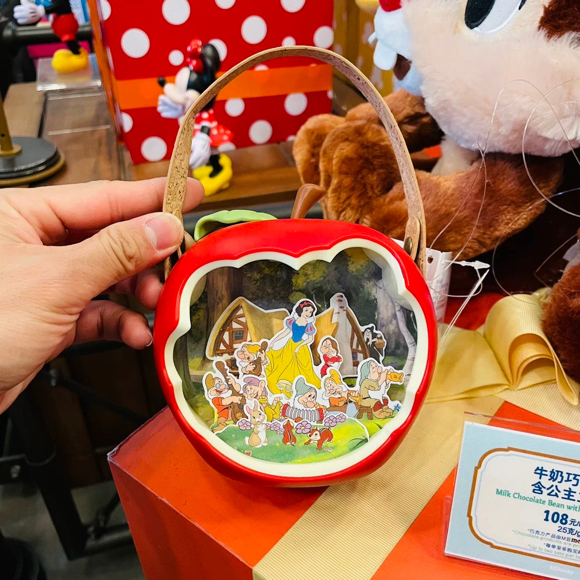Disney 2024 authentic Snow White storage box Shanghai disneyland popcorn bucket