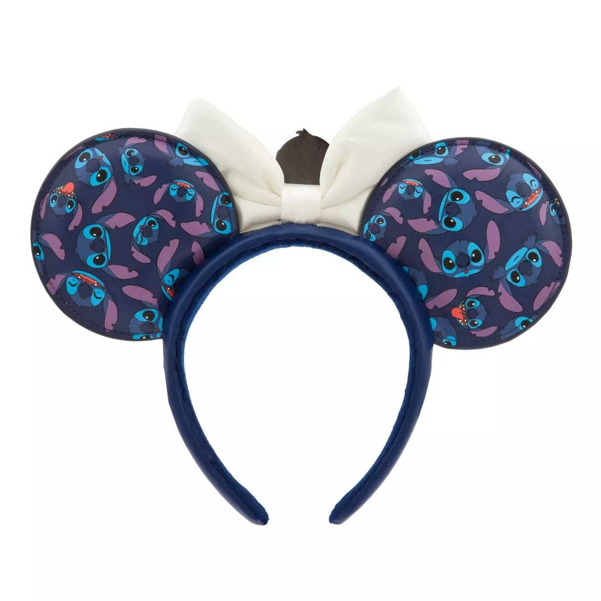 Disney Authentic 2024 Stitch Minnie mouse Ear Headband Disneyland Exclusive