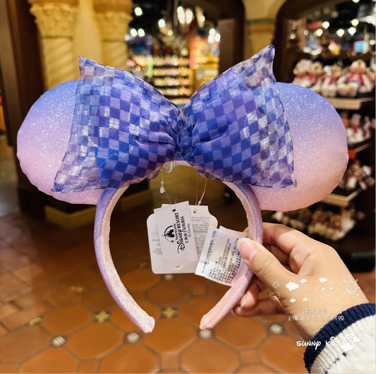 Disney authentic 2024 Spring purple minnie mouse ear headband disneyland