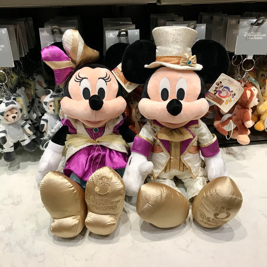 Disney Park 5th anniversary Mickey Minnie mouse plush shanghai disneyland