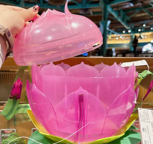 Disney Park Avatar The Way Of Water Lotus Light Up Popcorn Bucket Container