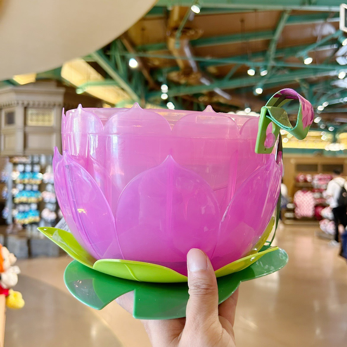 Disney Park Avatar The Way Of Water Lotus Light Up Popcorn Bucket Container