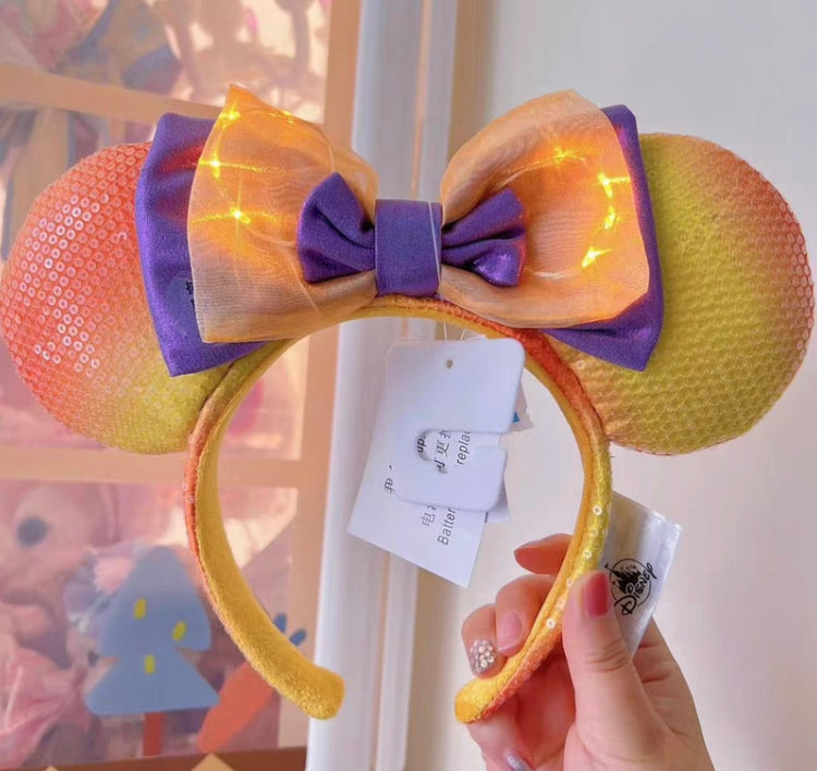 Disney park light up Halloween headband Minnie Mouse Ear