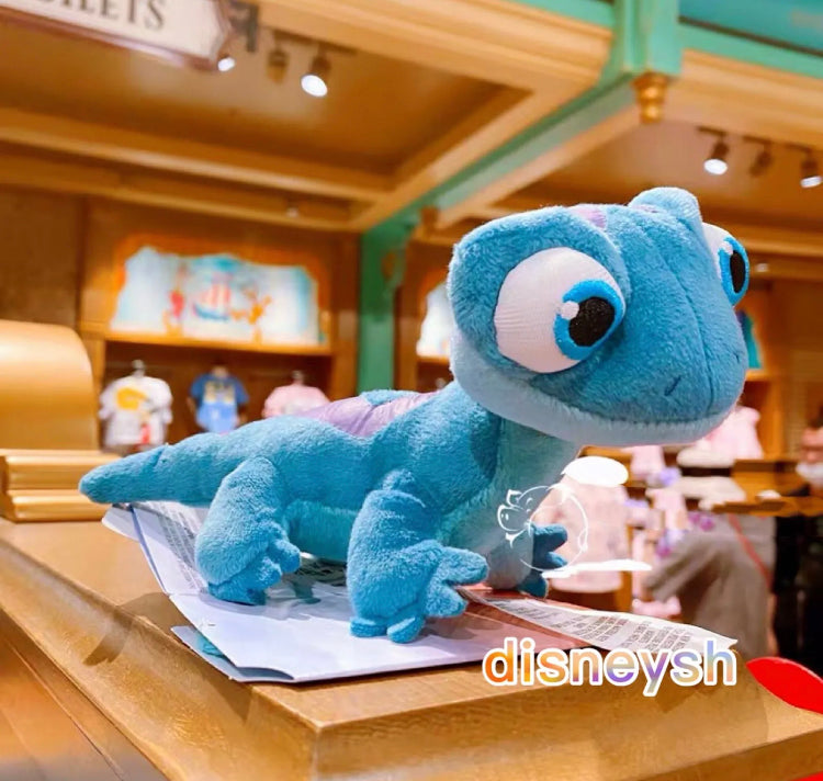 Authentic Disney Bruni Frozen 2 II Salamander shoulder Magnet Mini Plush toy