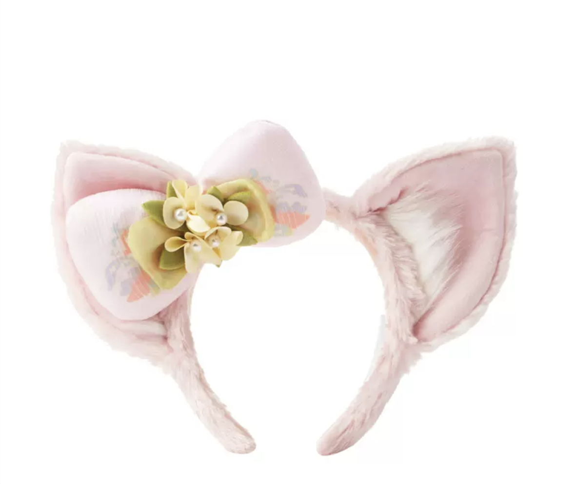 Disney authentic 2023 mid-autumn Pink fox Linabell Headband ear disneyland