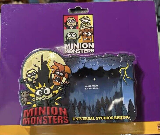 Authentic 2022 Halloween Minion Monsters Magnet Photo Frame BJ Universal Studios