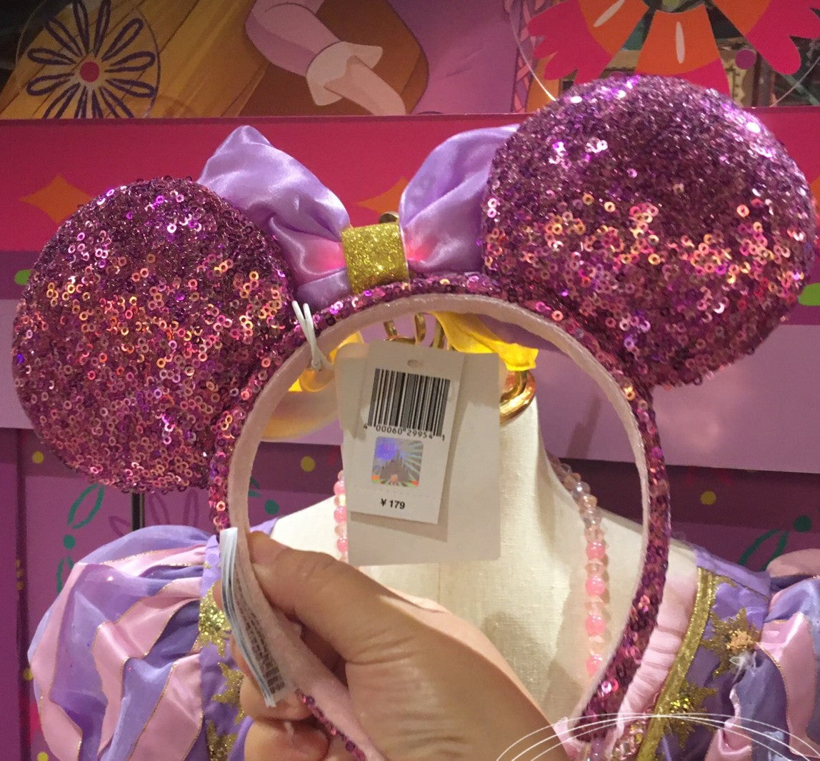 Shanghai Disney lightning headband princess Rapunzel Minnie light up ear