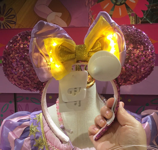 Shanghai Disney lightning headband princess Rapunzel Minnie light up ear
