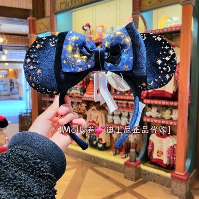 Shanghai Disney Lightning Headband Blue Minnie shining light up ear