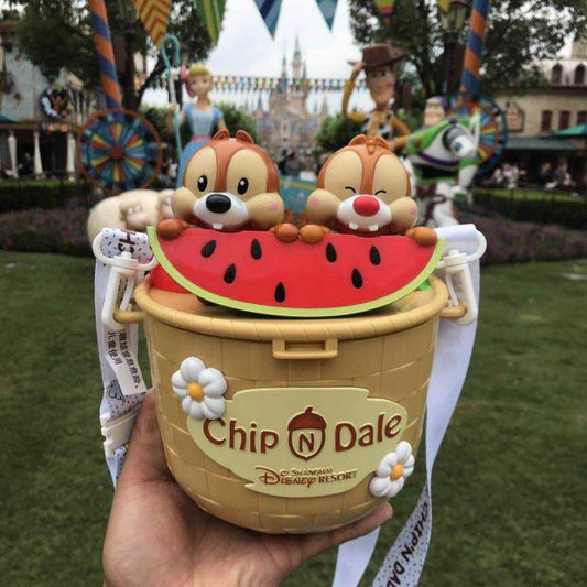 Authentic Disney shanghai 2020 watermelon Chip Dale popcorn bucket