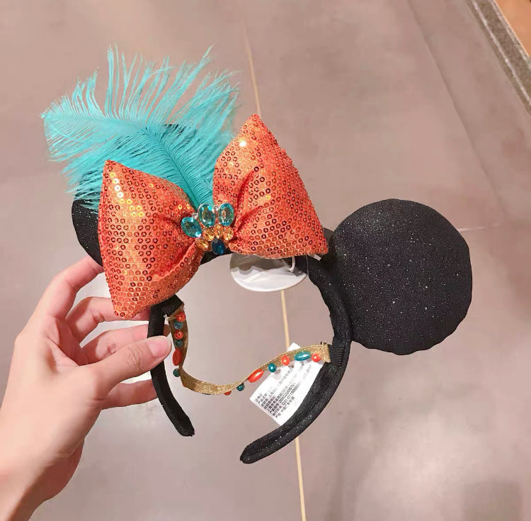 Authentic Shanghai Disney Park 2022 sound of jazz Minnie mouse ear headband