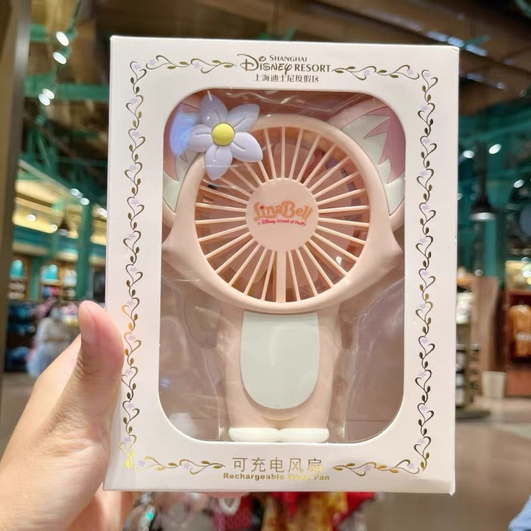 Shanghai Disney Park Linabell fox handy portable fan rechargeable hand fan