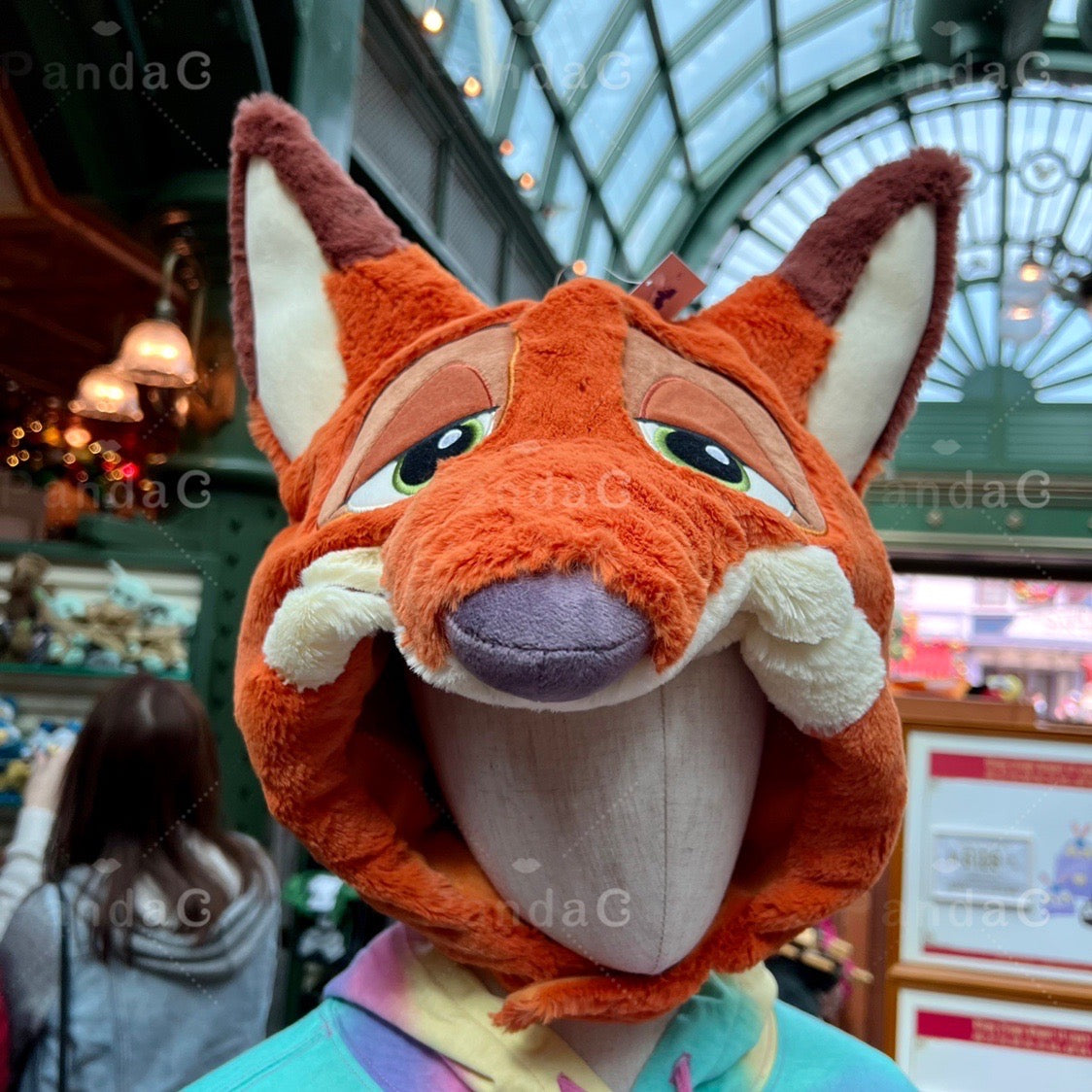 Disney authentic Zootopia Fox Nick head hat soft cap disneyland Costume