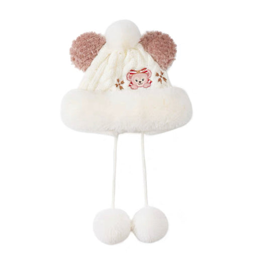 Disney park ShellieMay women winter cap warm knit hat white cute hats