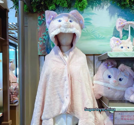 Disney Disneyland authentic Linabell fox Pink Soft blanket Warm Winter Cloak