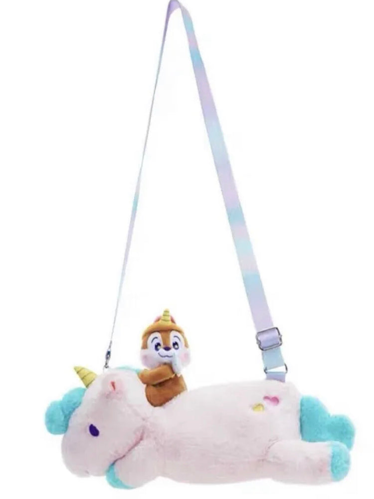 Disney authentic 2023 Spring Chip dale unicorn shoulder bag 15inch
