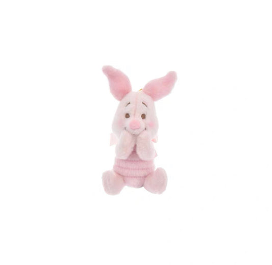 Disney authentic 2023 Winnie the pooh Piglet Plush keychain 5inch sakura pink