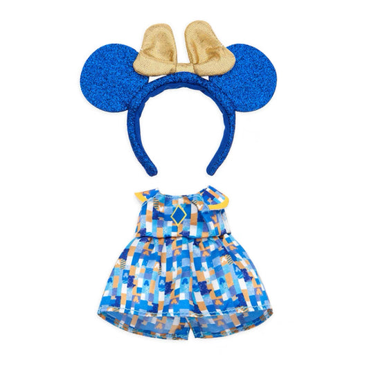Disney Store nuiMOs costume for small plush toy blue dress with headband ears outfits