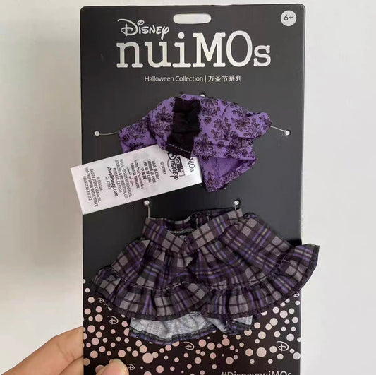 Disney shanghai nuimos plush costume outfits halloween purple suit dress set