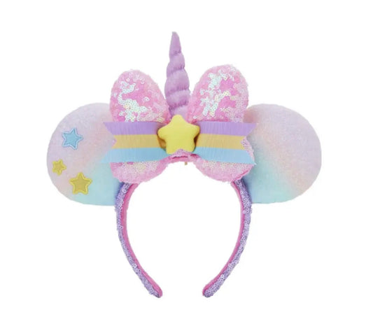 Disney authentic 2023 Spring unicorn Minnie mouse ear Headband disneyland