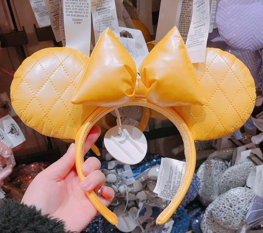 Disney 2023 authentic Light yellow Minnie mouse ear Headband Disneyland