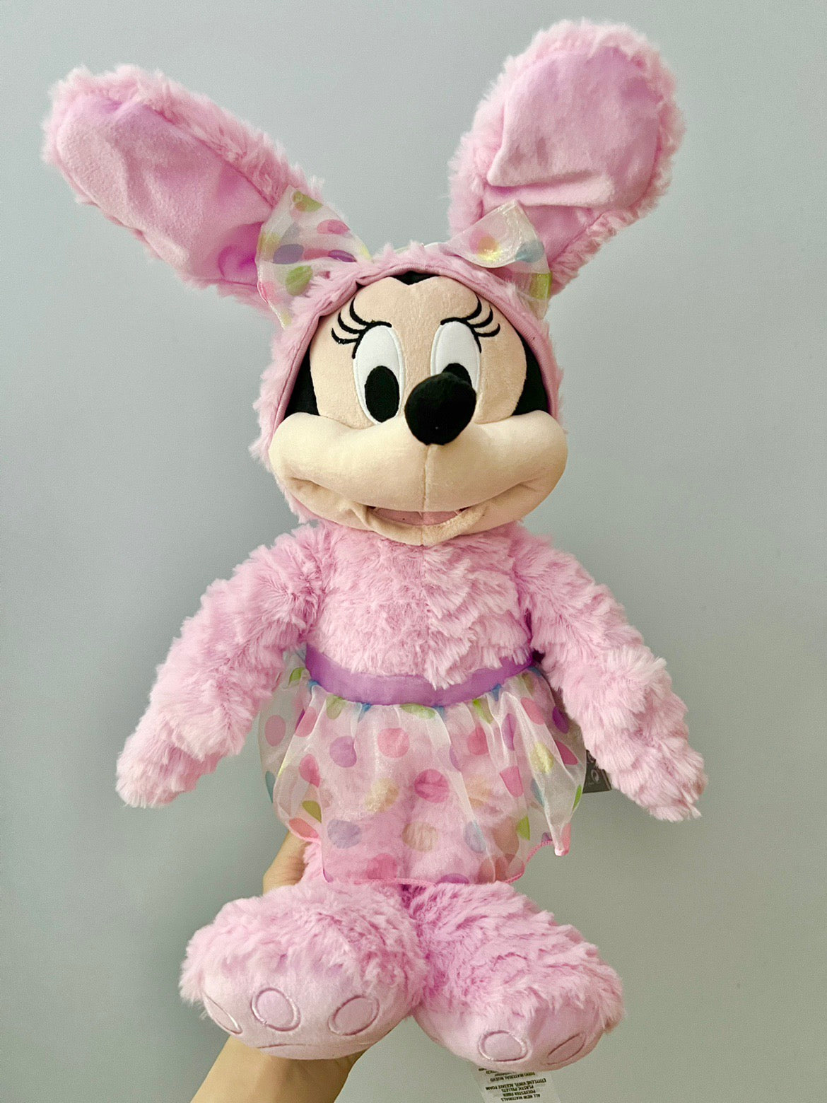 Shanghai Disney Easter holiday Pink rabbit Minnie Mouse plush toy