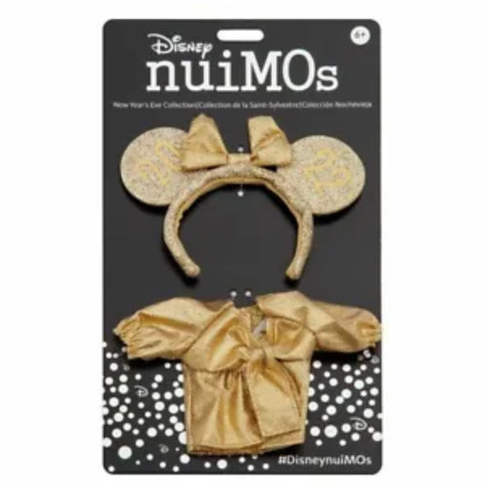 Disney nuiMOs costume Outfit 2022 Gold headband with dress