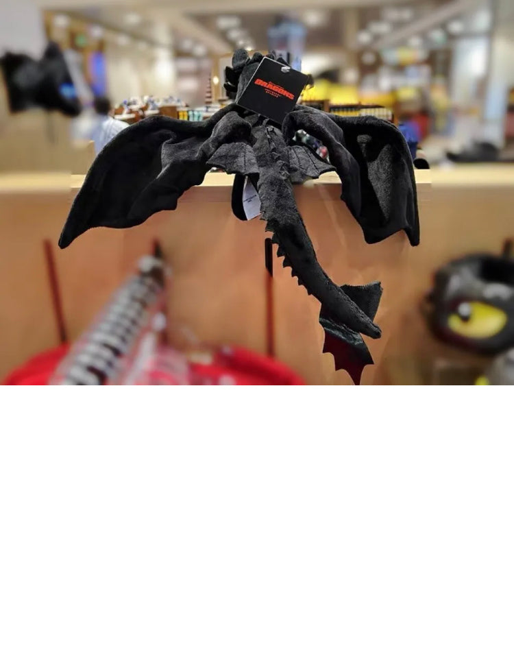 Universal Studios How To Train Your Dragon Night Fury Toothless Plush Poseable Wings