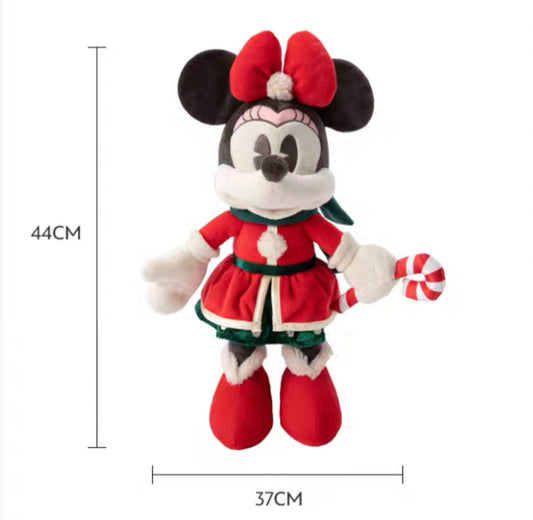 Shanghai Disney store 2022 Christmas Minnie Mouse plush toy 16”