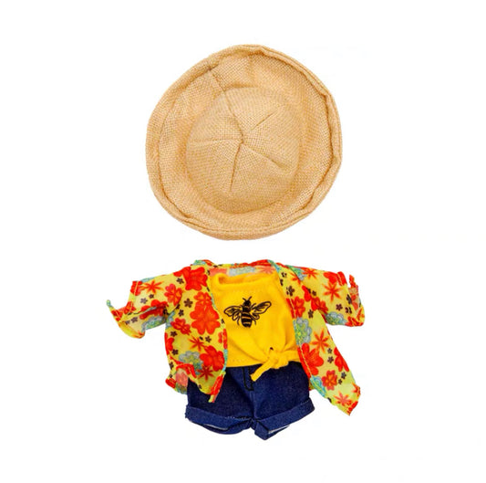 Disney Parks nuiMOs Outfit Smile Collection: T-Shirt Kimono Jeans & Sun Hat New