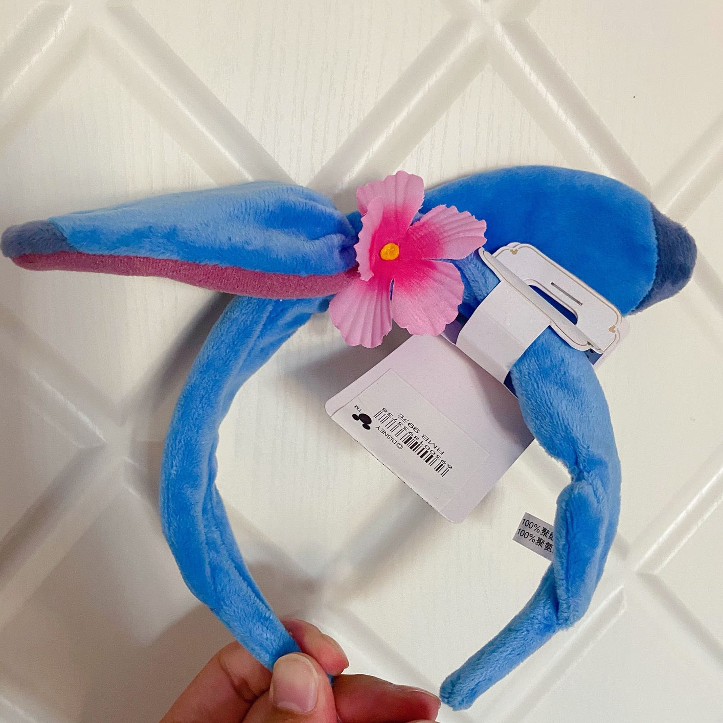 Authentic NEW Disney Parks Lio and stitch Stitch with flower Ear Headband Ears