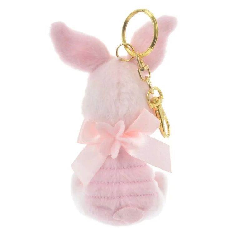 Disney authentic 2023 Winnie the pooh Piglet Plush keychain 5inch sakura pink