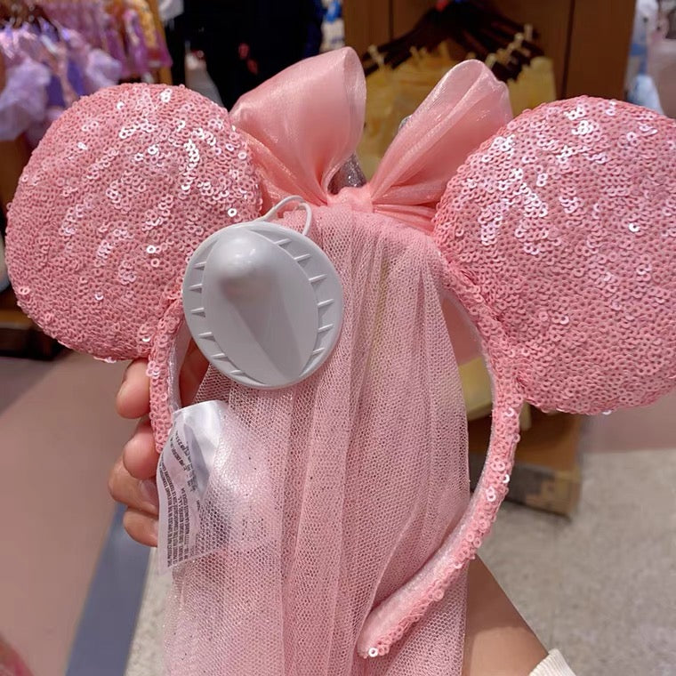 Disney 2023 authentic aurora sleeping beauty minnie mouse ear Headband veil