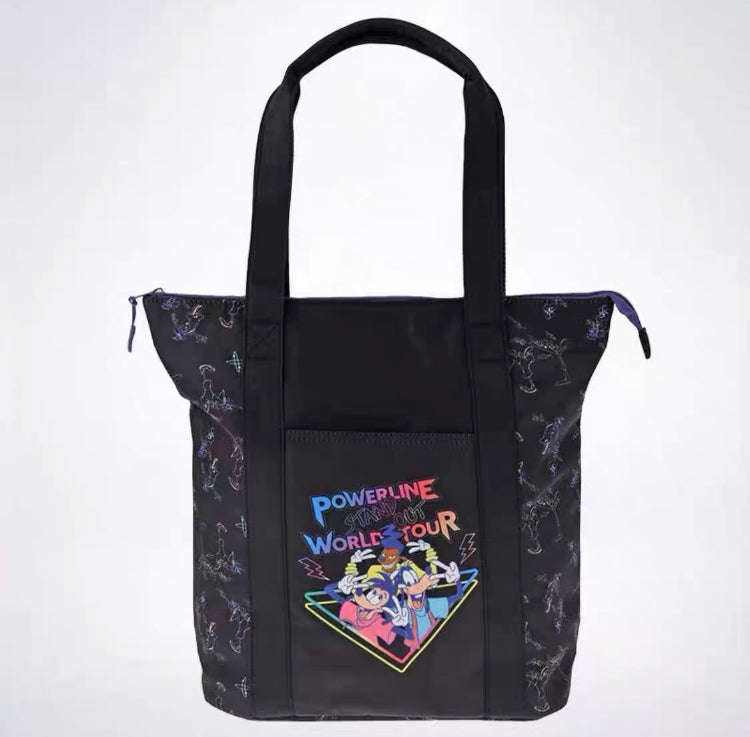 Authentic Disney Store Pluto Travel Tote Bag Carry-On Black Big Handbag shoulder bag