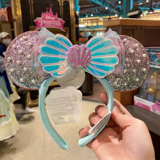 Disney 2023 authentic Princess little mermaid ariel minnie mouse ear Headband