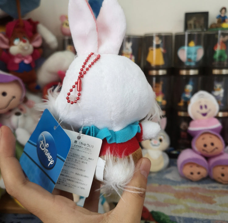 Disney Alice in wander land white rabbit small plush new