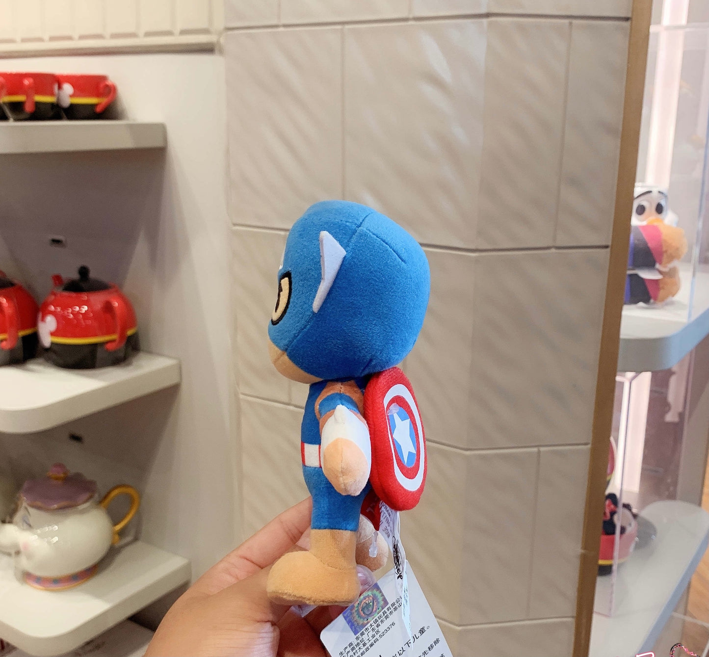 Authentic nuiMOs Plush Toy Marvel Captain America Shanghai Disney Store Doll