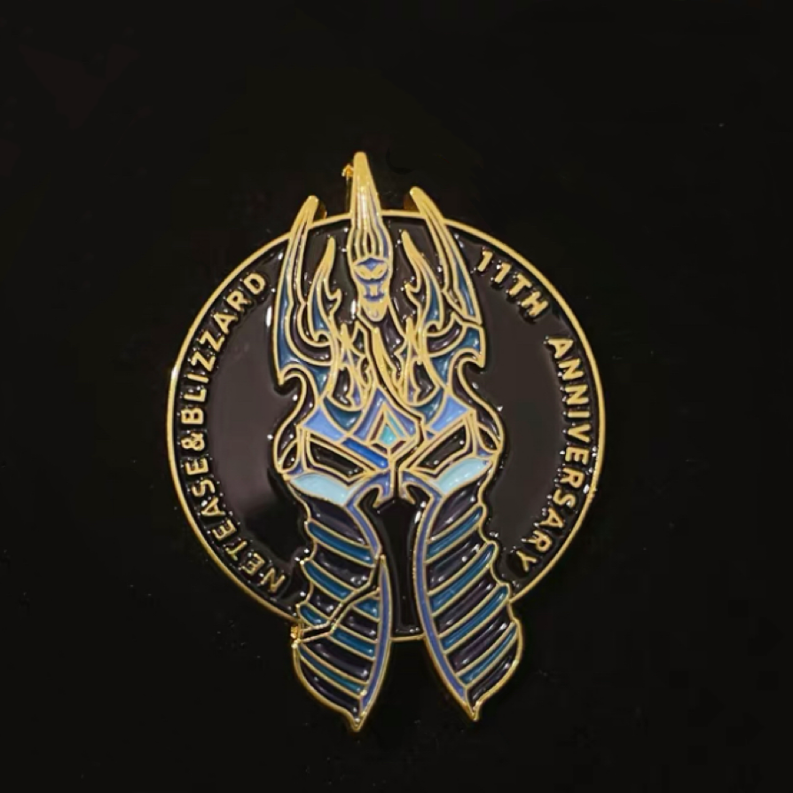 Blizzard Collectible Pin Golden Arthas Lich King Pin Blizzard RARE Limited