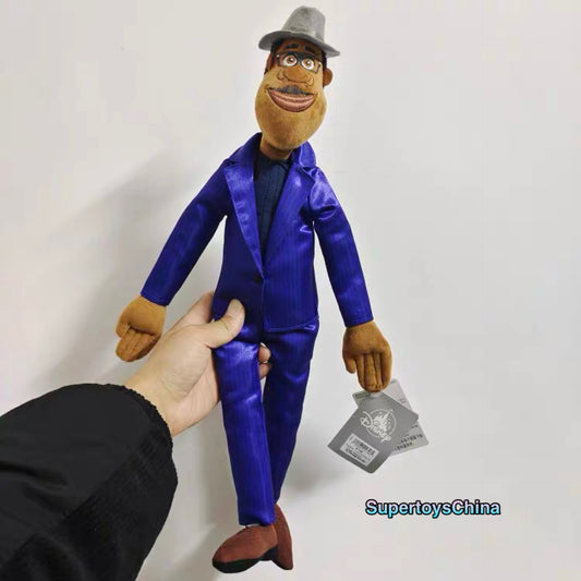 Disney Parks Pixar Soul Joe Gardner Plush Doll Toy Battery Operated NEW