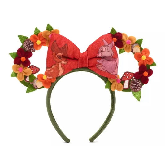 2022 Disney Parks Deer Bambi Thumper Floral Ears Headband New with tag