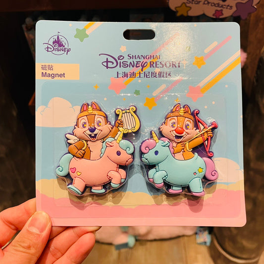 Disney authentic 2023 Spring magnet Chip dale unicorn disneyland exclusive