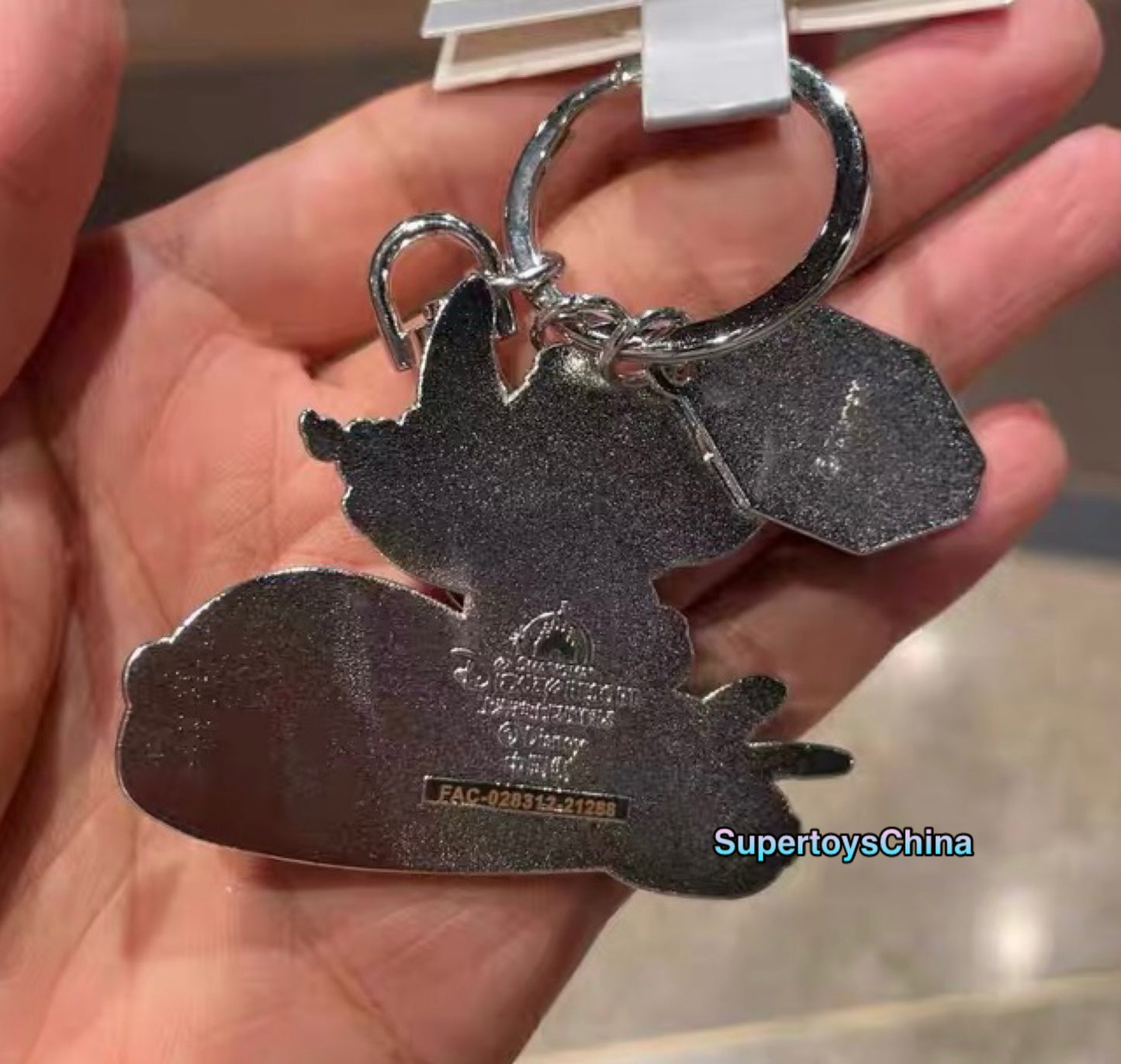 Disney park stitch drive car metal Keychain pendant