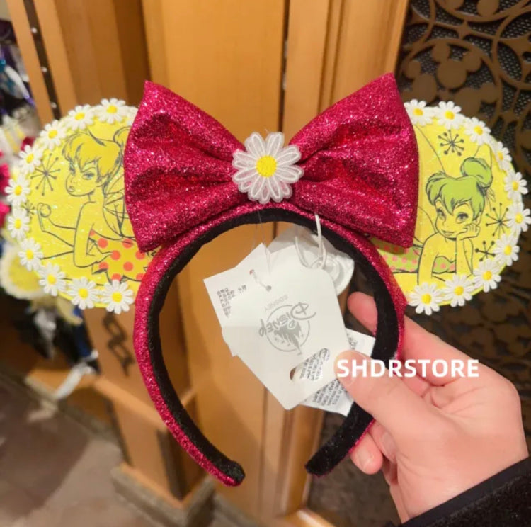 Disney authentic 2023 Tinker Bell Minnie Mouse Ear headband disneyland