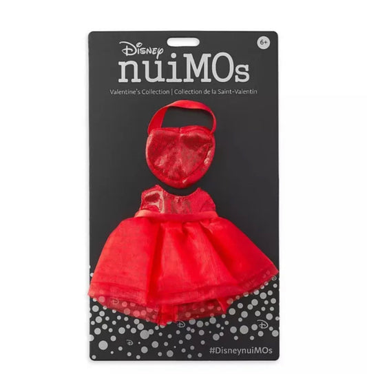 Shanghai Disney nuiMOs Minnie Red evening dress costume outfits new with tag