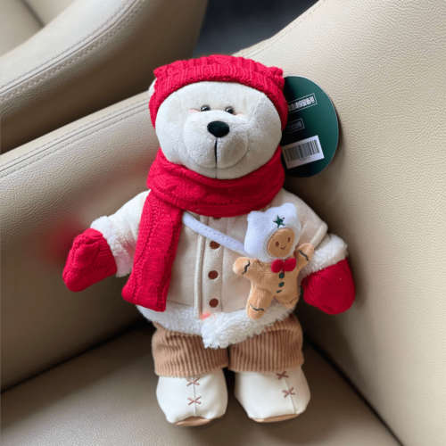 Starbucks 2022 Christmas Holiday Bear bearista Plush toy