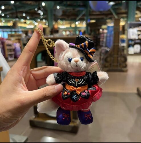 Authentic Shanghai Disney 2022 Halloween Dressed Linabell Fox plush keychain 5”