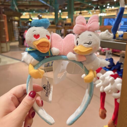 Disney couple donald daisy duck minnie mouse ear Headband Shanghai Disneyland